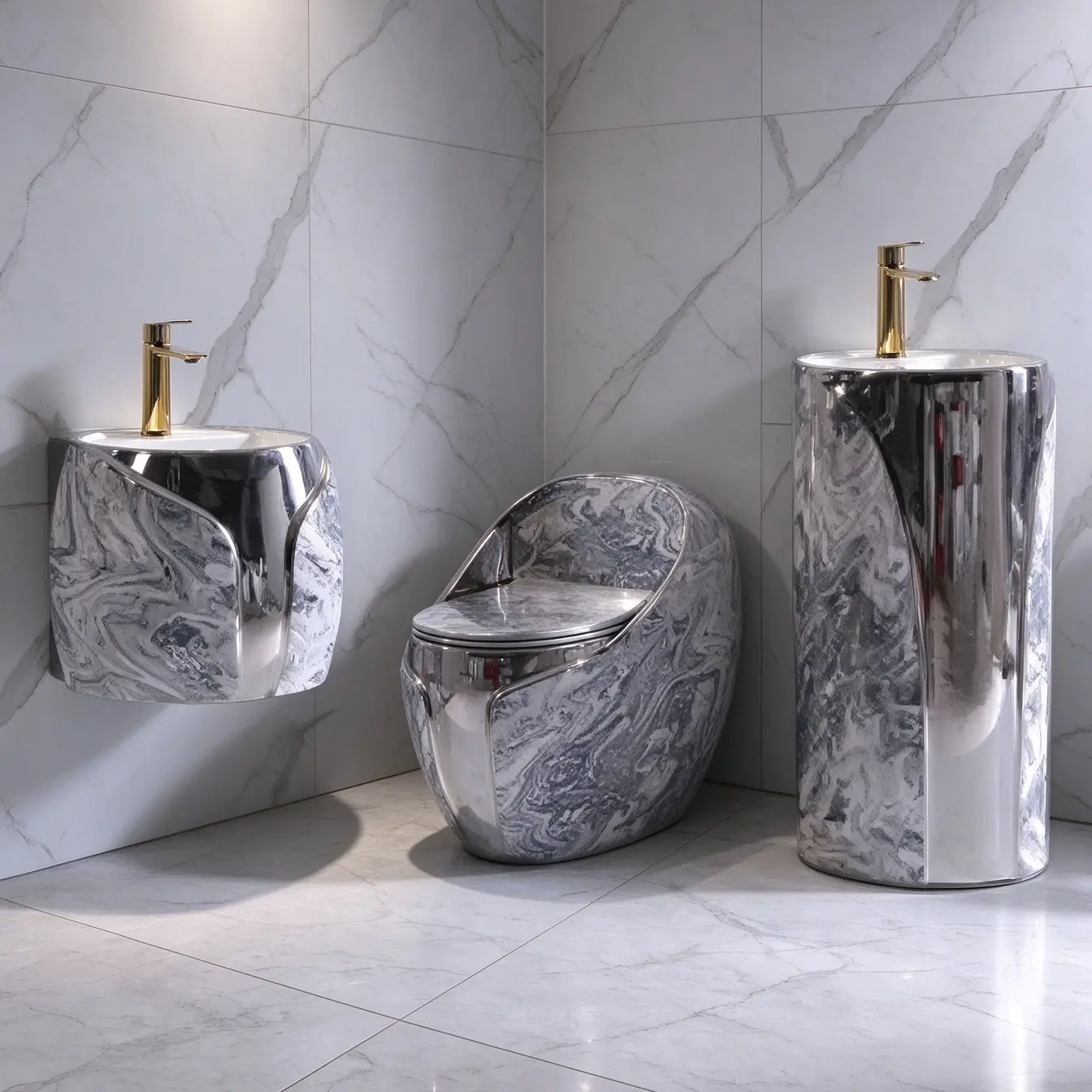 Wholesale Bathroom Suite Matching Toilet and Basins